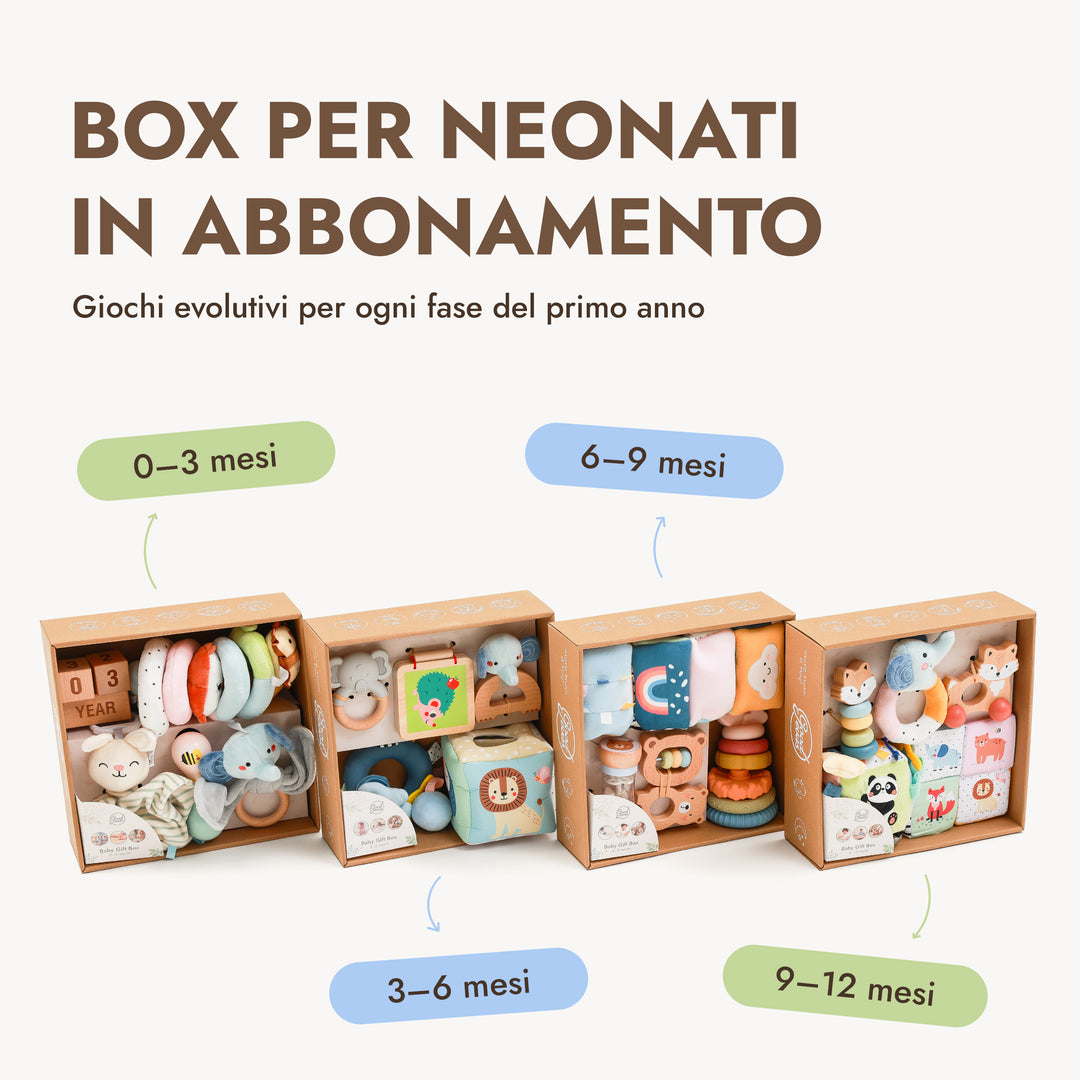 BabyBox — Kit di gioco per il primo anno (0–12 mesi)