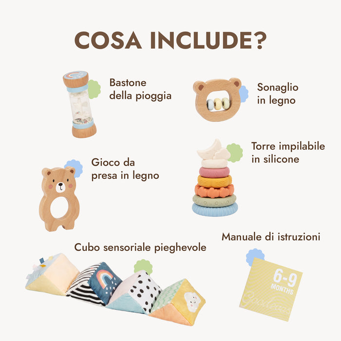 BabyBox — Kit di gioco per il primo anno (0–12 mesi)