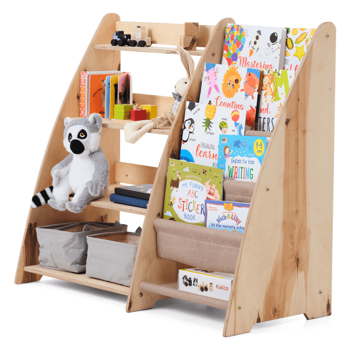 2in1 Mensola Montessori per libri e giocattoli per neonati - Goodevas IT