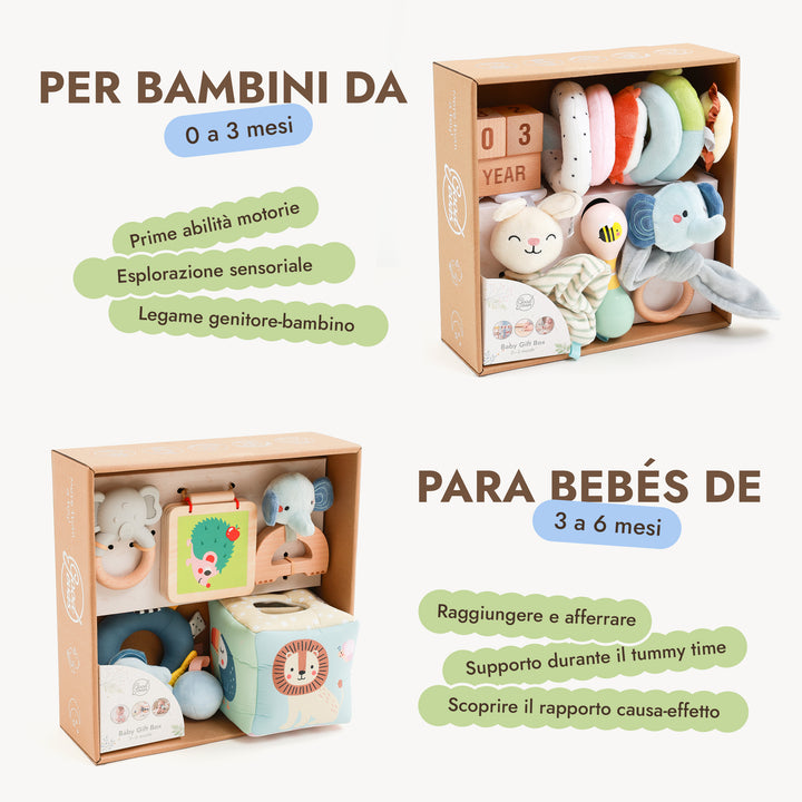 BabyBox — Kit di gioco per il primo anno (0–12 mesi)