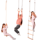 Set Altalene 3in1: Scala a Corda + Anelli da Ginnastica + Altalena a Disco