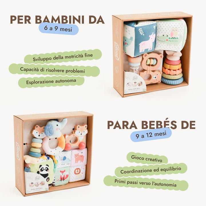 BabyBox — Kit di gioco per il primo anno (0–12 mesi)