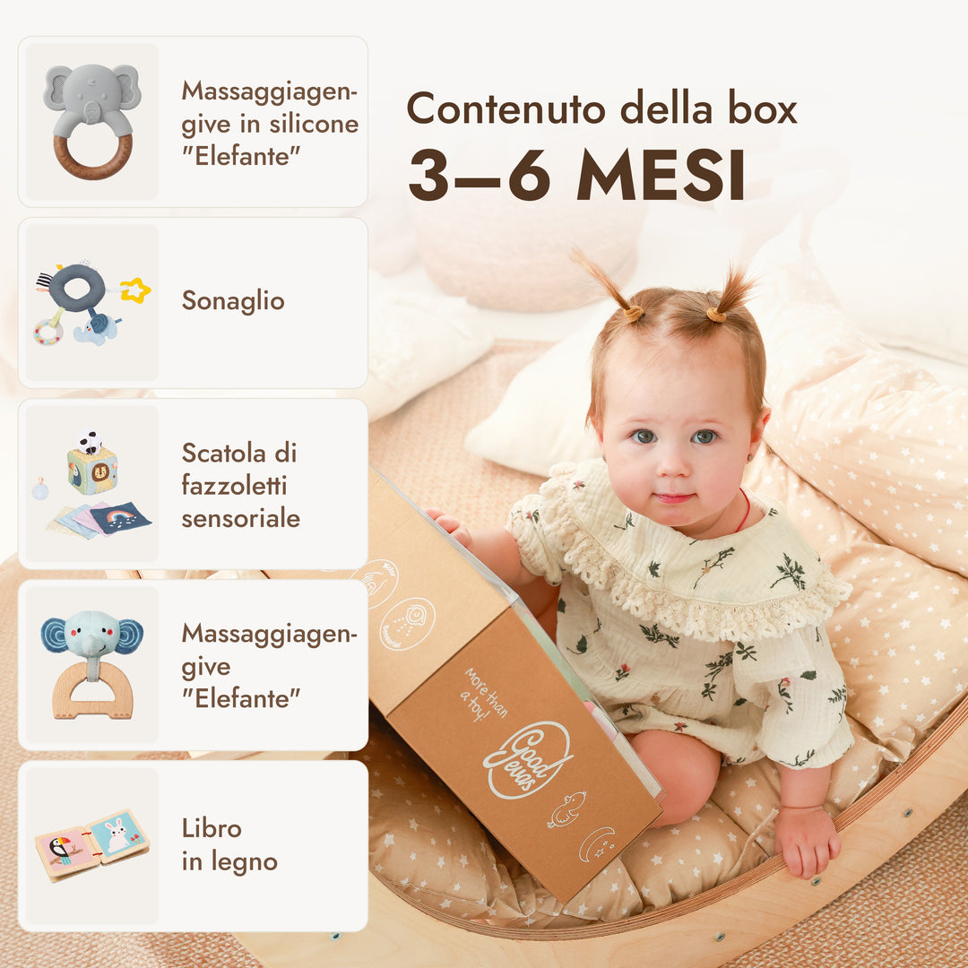 BabyBox — Kit di gioco per il primo anno (0–12 mesi)
