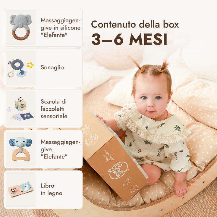 BabyBox — Kit di gioco per il primo anno (0–12 mesi)