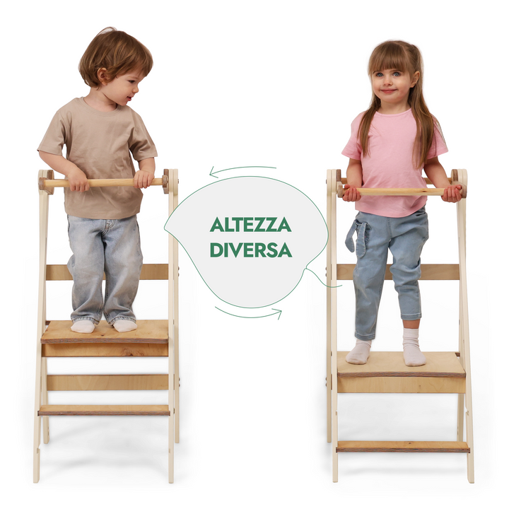 Torre Montessori Regolabile – Sgabello per Bambini