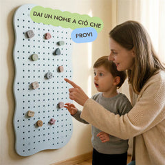 Pegboard in legno per cameretta — GoodevasBoard