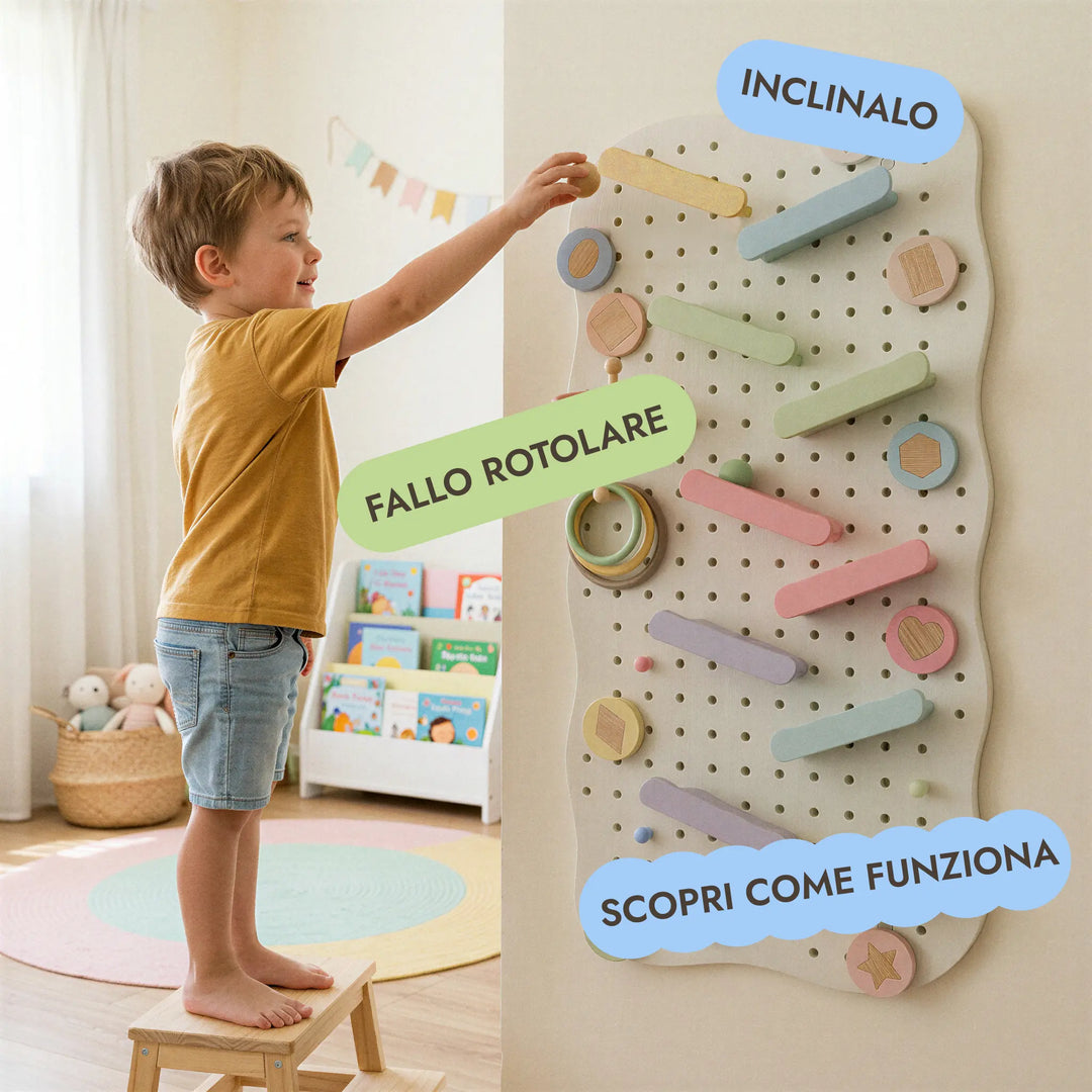 Pegboard in legno per cameretta — GoodevasBoard