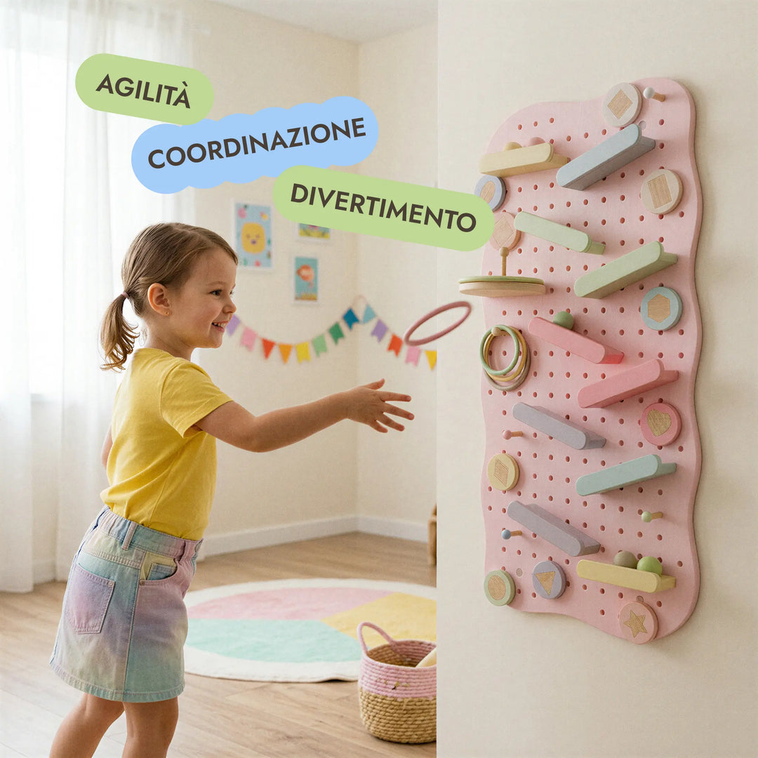Pegboard in legno per cameretta — GoodevasBoard