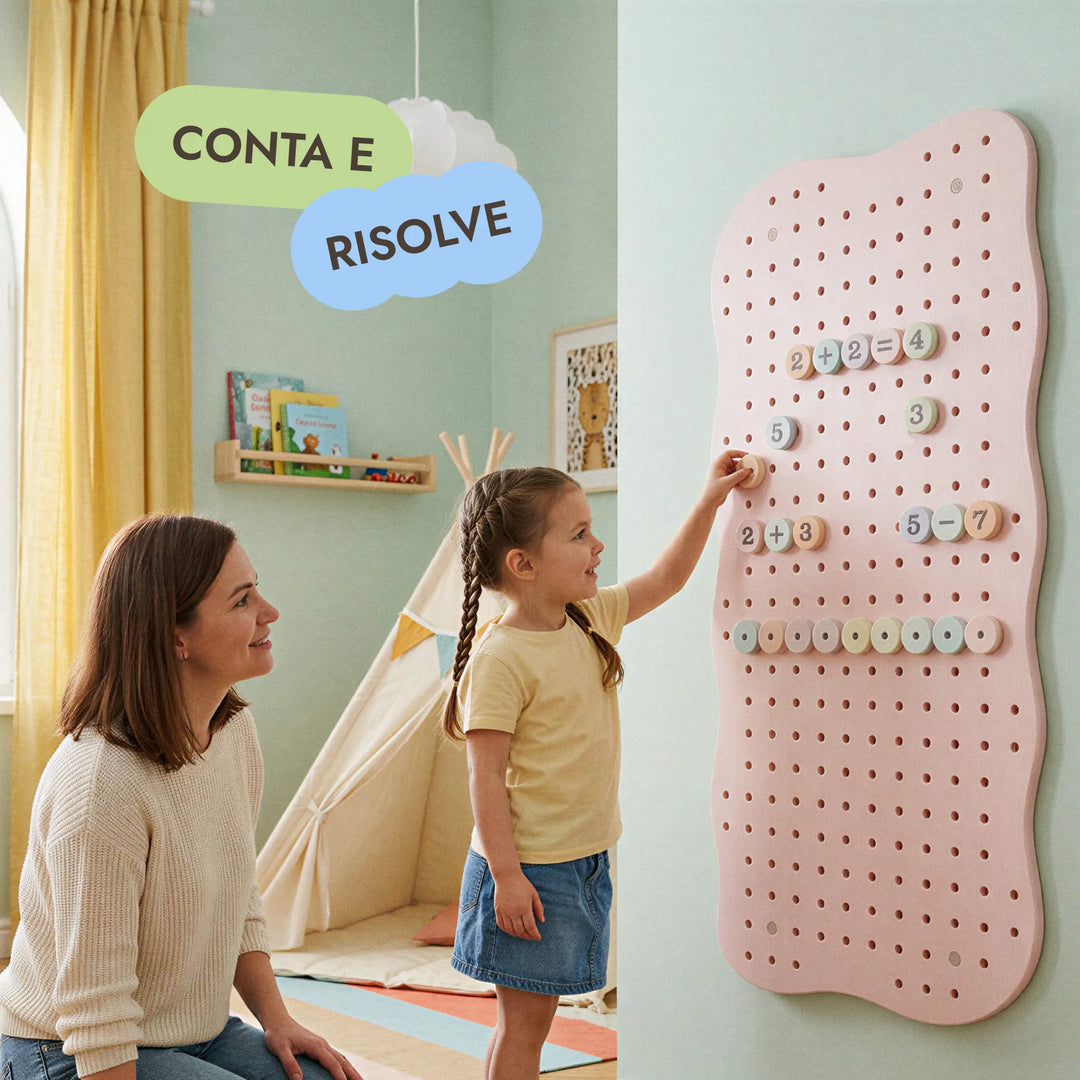 Pegboard in legno per cameretta — GoodevasBoard