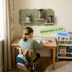 Pegboard in legno per cameretta — GoodevasBoard