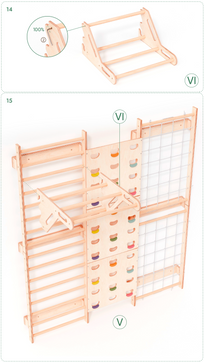 Struttura da arrampicata indoor 7 in 1
