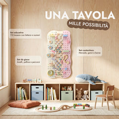 Pegboard in legno per cameretta — GoodevasBoard