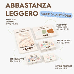 Pegboard in legno per cameretta — GoodevasBoard