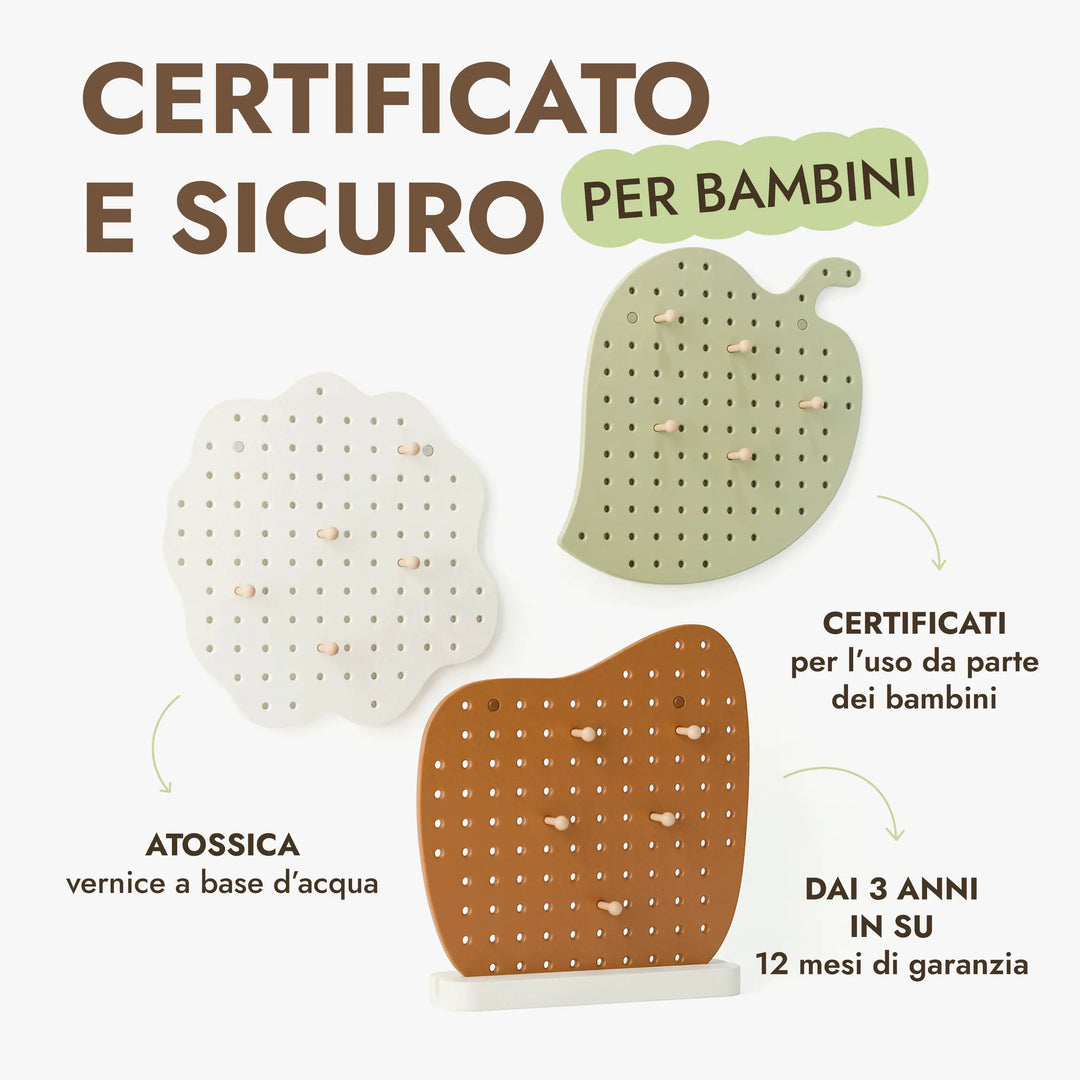 Pegboard in legno per cameretta — GoodevasBoard