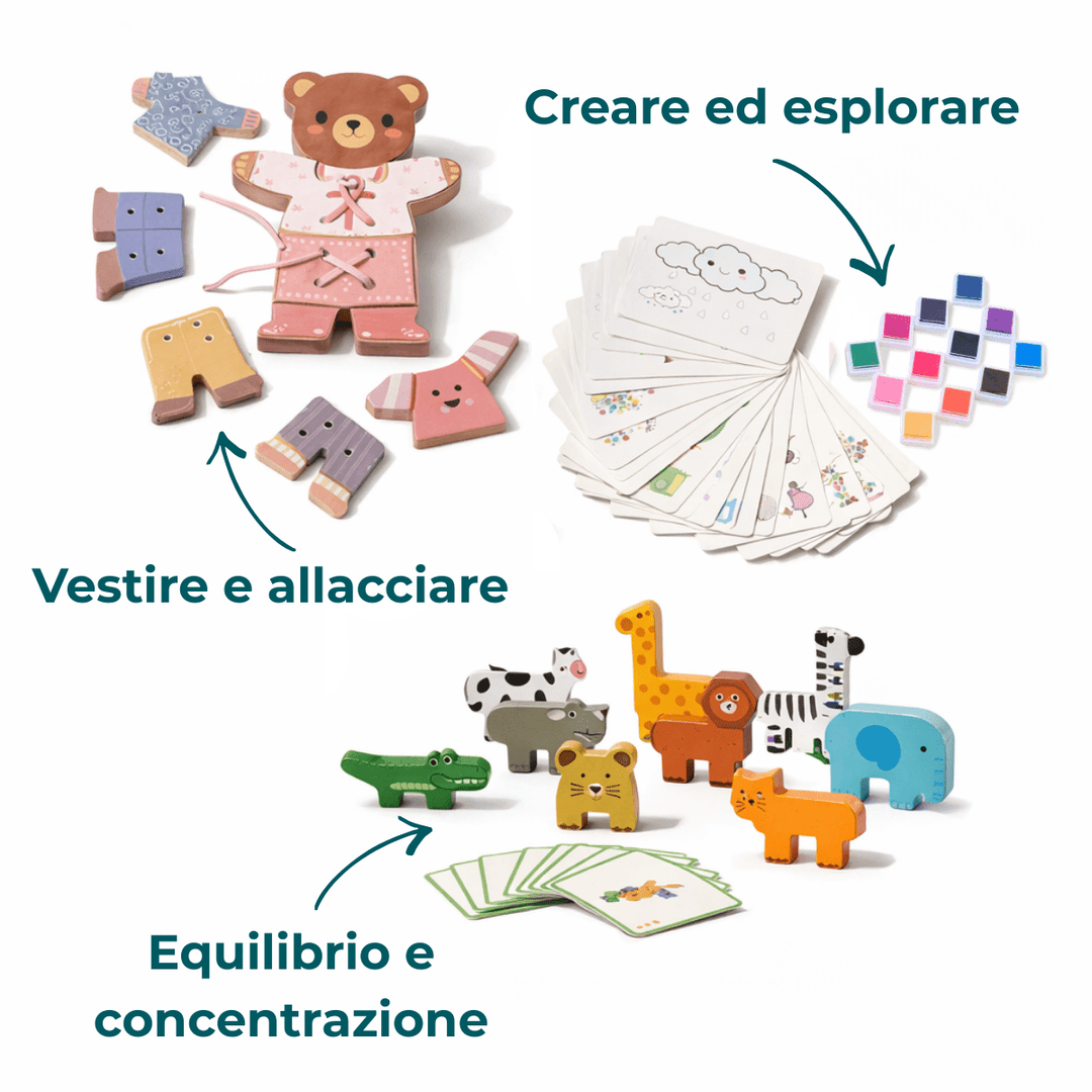 Abbonamento Annuale ai Kit di Gioco (3–4 anni) — GoodevasBox - Goodevas IT