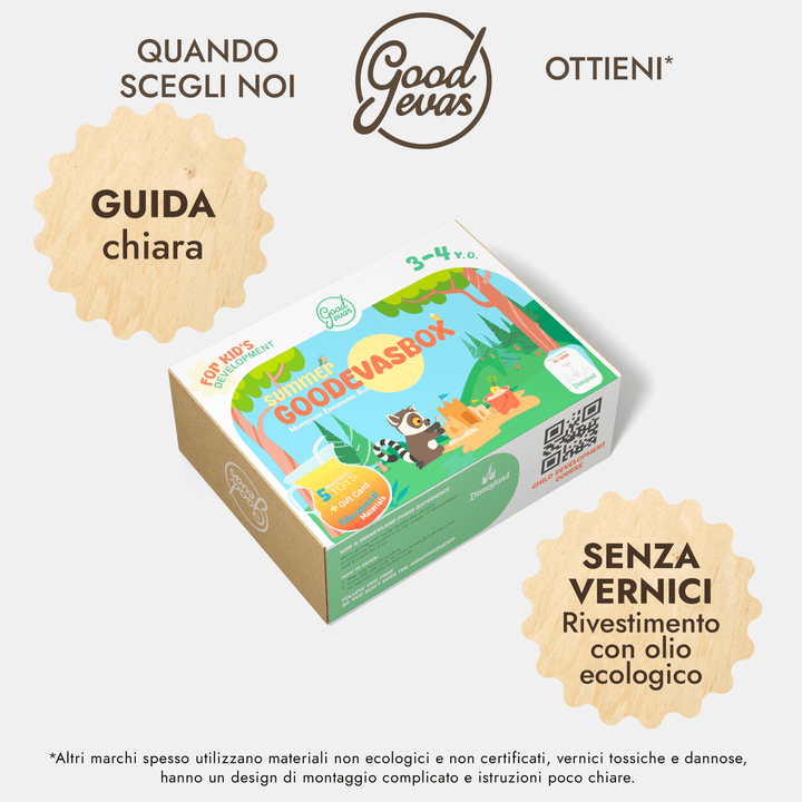 Abbonamento Annuale ai Kit di Gioco (3–4 anni) — GoodevasBox - Goodevas IT