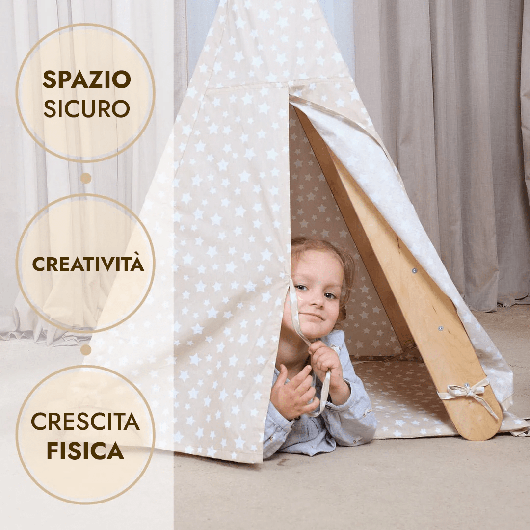 Copertura della Tenda da Gioco con Materasso per la Scala a Triangolo da Arrampicata - Goodevas IT