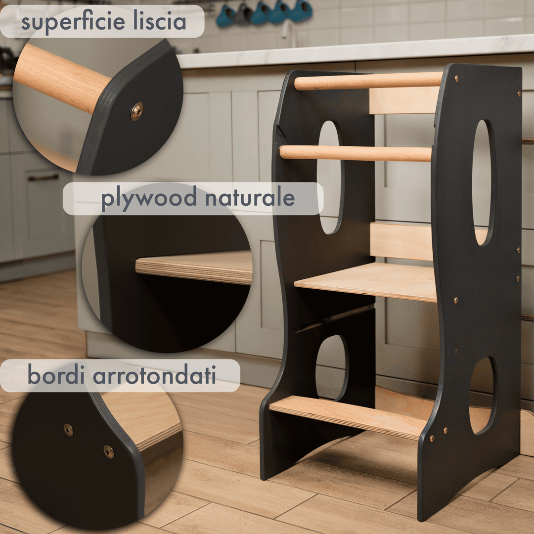Torre Montessori: Kitchen Helper - Grigio