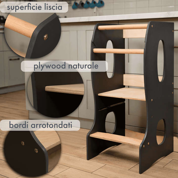 Torre Montessori: Kitchen Helper - Grigio