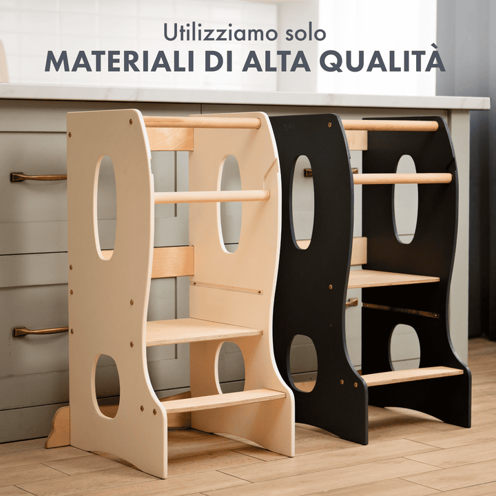Torre Montessoriana: Sgabello per Bambini - Avorio