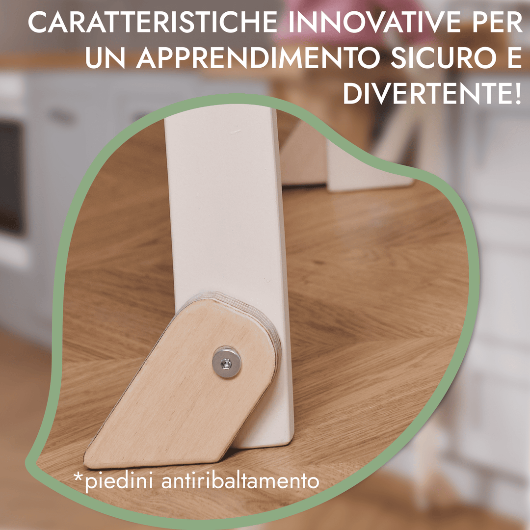 Sgabello con schienale per bambini: Uno Sgabello Pieghevole Multifunzionale per Bambini