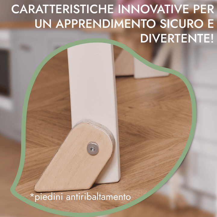 Sgabello con schienale per bambini: Uno Sgabello Pieghevole Multifunzionale per Bambini