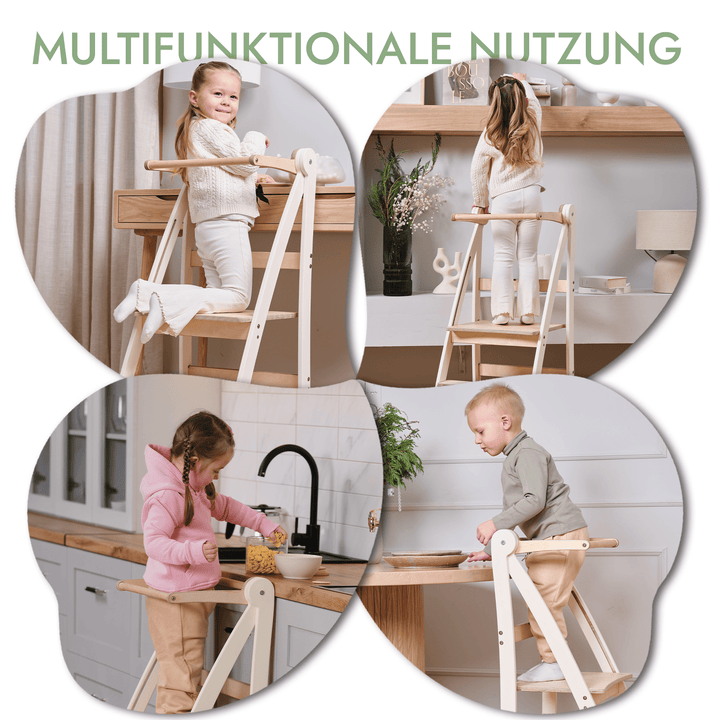Sgabello con schienale per bambini: Uno Sgabello Pieghevole Multifunzionale per Bambini