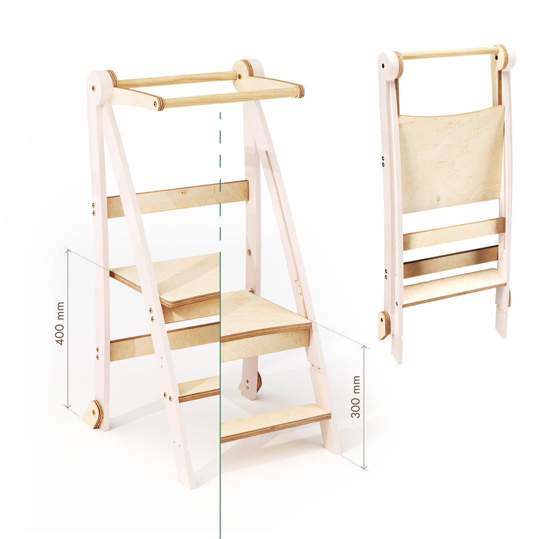 Torre Montessori Regolabile – Sgabello per Bambini