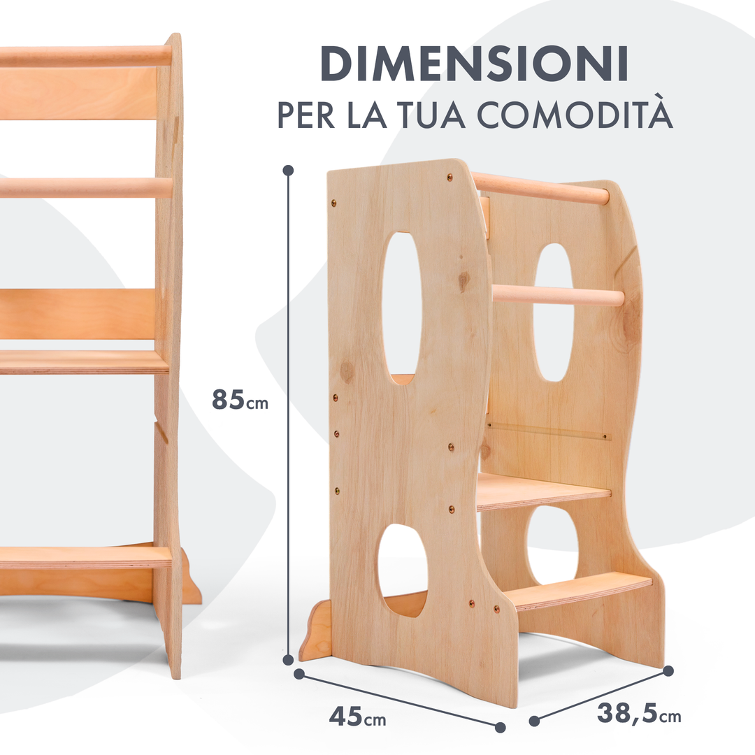 Torre Montessoriana: Sgabello per Bambini - Beige