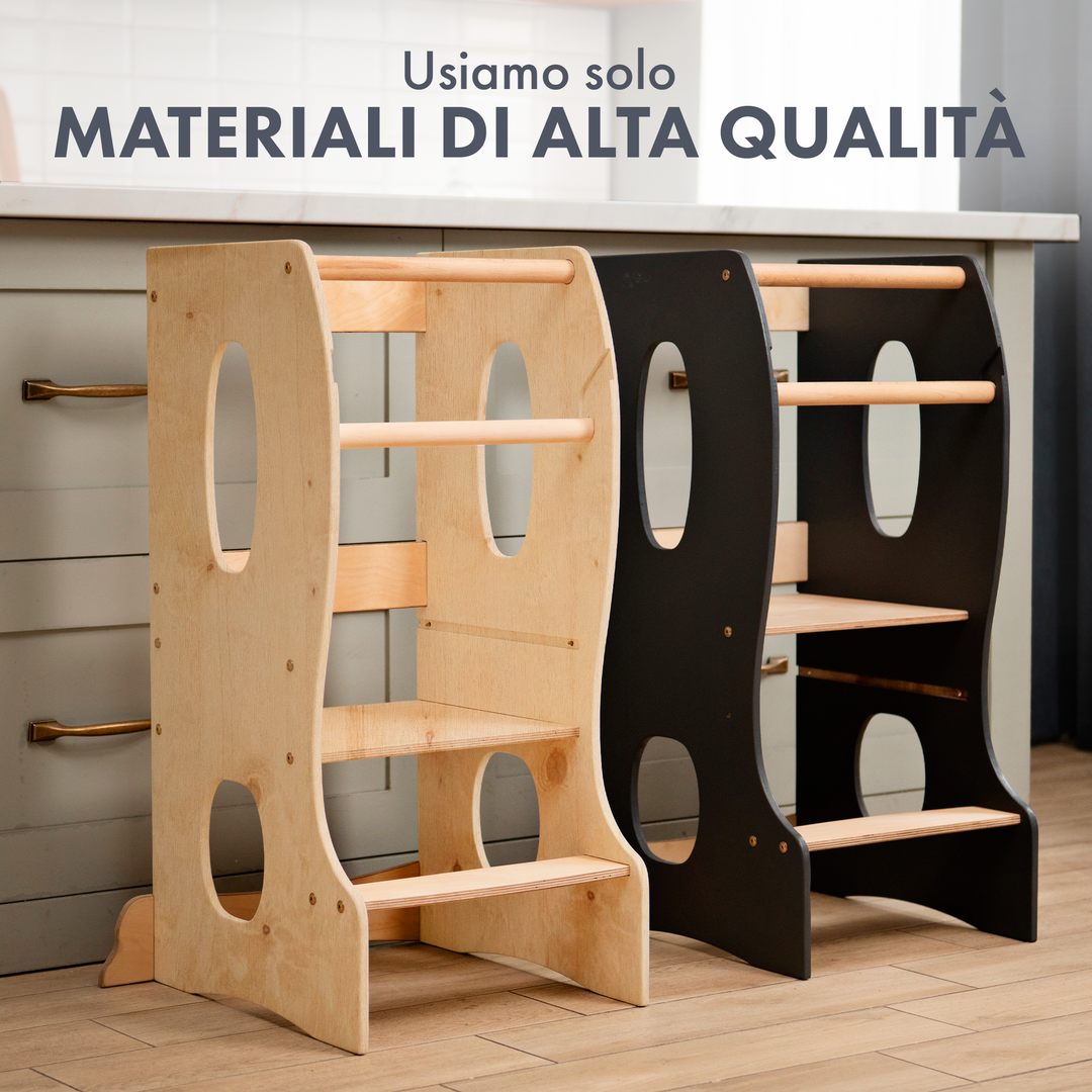 Torre Montessoriana: Sgabello per Bambini - Beige