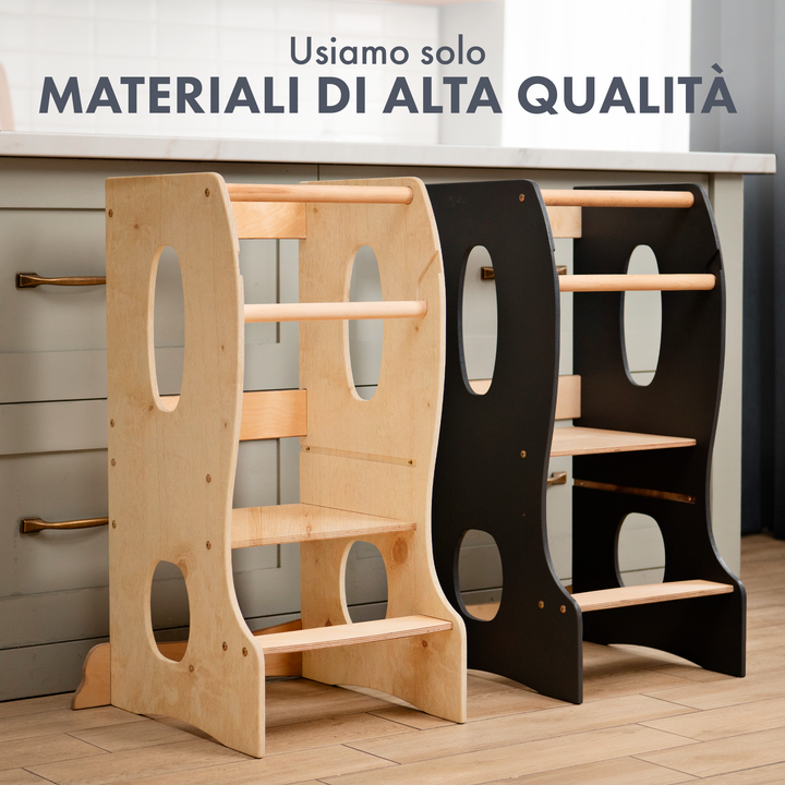 Torre Montessoriana: Sgabello per Bambini - Beige