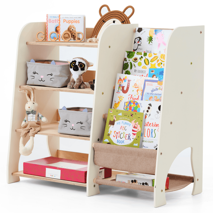 Mensole in Legno Montessori 2in1: Libreria & Ripiani per Giocattoli - Goodevas IT