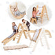 Set 6in1 Rampicante: Scala a Triangolo + Arco/Dondolo + Scivolo/Rampa + Rete + Cuscino + Aggiunta Artistica