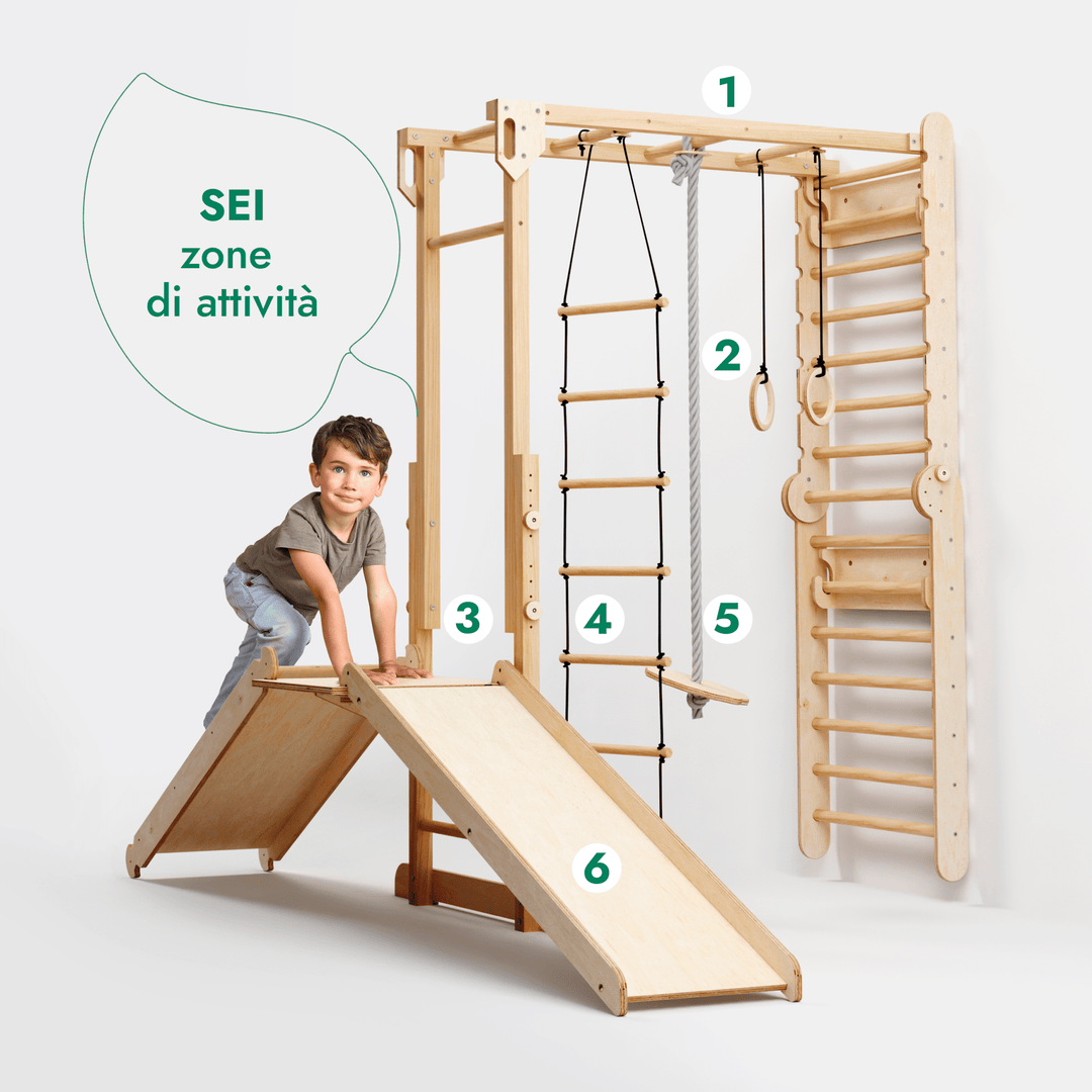 Set da Gioco nella Giungla per Spalliere Svedesi - Goodevas IT