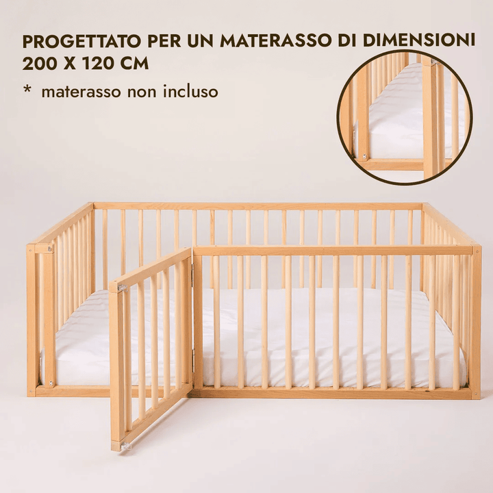 Letto Montessori per Bambini e Neonati dai 6 mesi