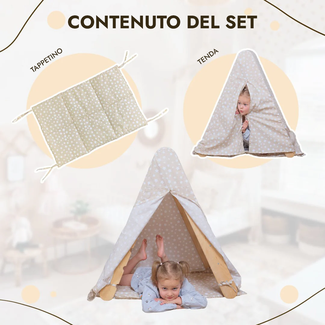 Copertura della Tenda da Gioco con Materasso per la Scala a Triangolo da Arrampicata