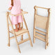 Torre di apprendimento: sgabello pieghevole per bambini piccoli - Beige