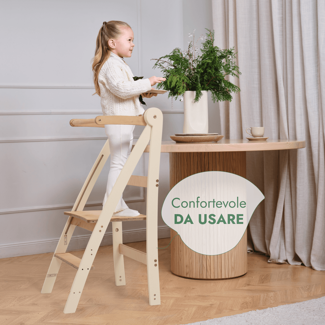 Torre Montessori Regolabile – Sgabello per Bambini - Goodevas IT