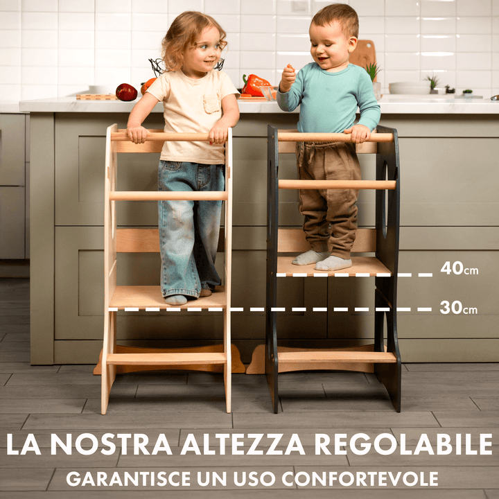 Torre Montessoriana: Sgabello per Bambini - Beige - Goodevas IT