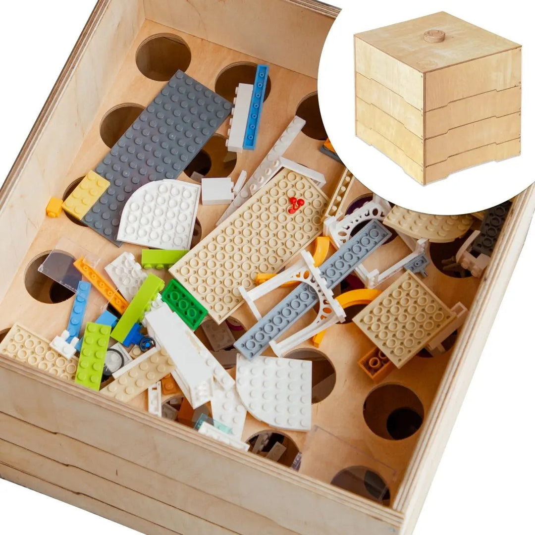 Ripostiglio/smistatore in legno per il costruttore